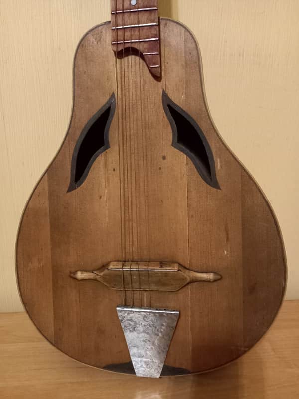 Unique Acoustic Guitar 7 string USSR Soviet Chernihiv Pear Shaped Ukrainian Vintage and Rare image 1