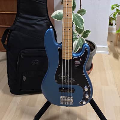 Fender American Precision PJ Bass BRAND NEW Lake Placid Satin Matte Blue Performer Precision Jazz PJ 4-String USA Bass Guitar image 3