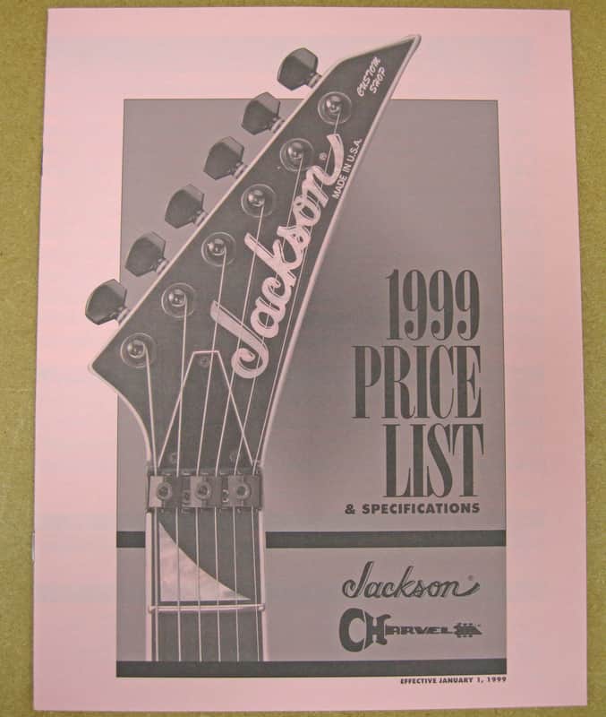 1999 Charvel / Jackson Price List image 1