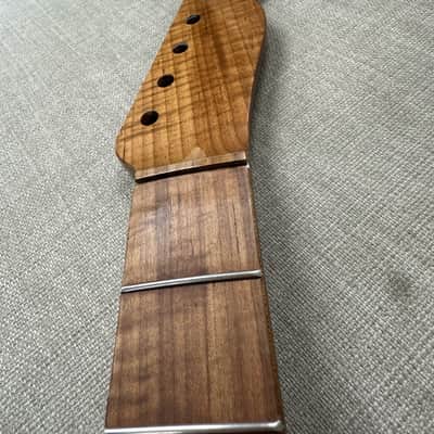 Allparts - TMO-VCRF - Nitro Roasted Flame Maple V neck Telecaster image 1