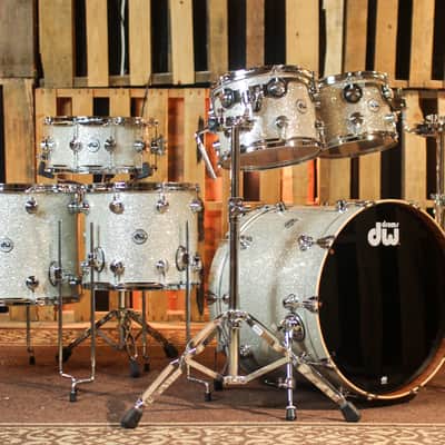 DW Collector's Maple Mahogany Broken Glass Drum Set - 22,10,12,14,16,14sn - SO#1416749 image 1