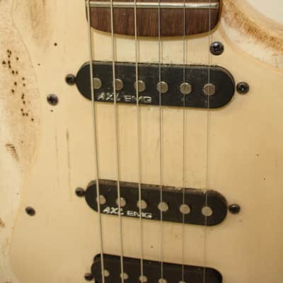 AXL BADWATER SRO Electric Guitar, Relic Distressed White image 4