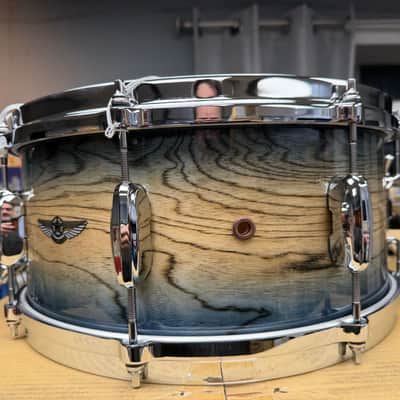 Tama Star Walnut 14x6.5" Snare Drum - Indigo Japanese Sen Burst image 10