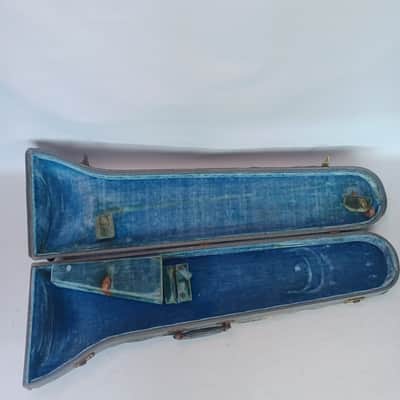 Gretsch Pathfinder Brass Trombone 40-50+Slider+Hard Shell Blue Fabric-Lined Case image 25