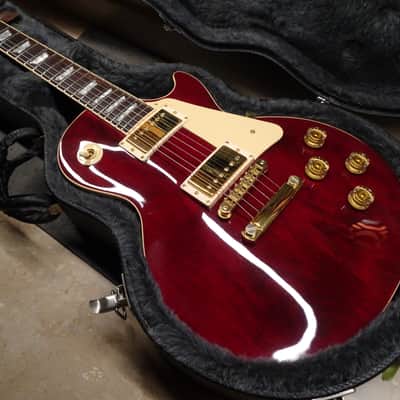 Gibson Les Paul Standard 1998 -100% Original-Outstanding-Limited Edition-Gold hardware Red Wine Cherry image 2