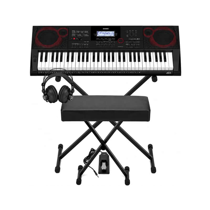 Casio Casiotone CT-X3000 61-Key Keyboard with Stand, Bench and Headphones image 1