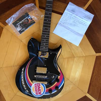 RARE CUSTOM MADE #1 of 12 Made Washburn WI-64 Burger King Solid Electric Guitar w/ Kases Gig Bag  CASE image 4