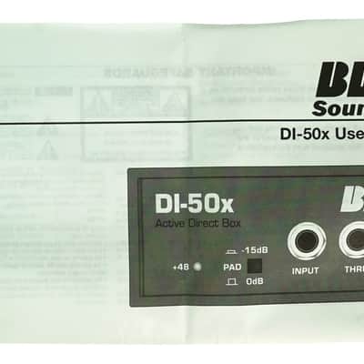BBE Active Direct Box DI Box For Studio Recording DI-50X image 5