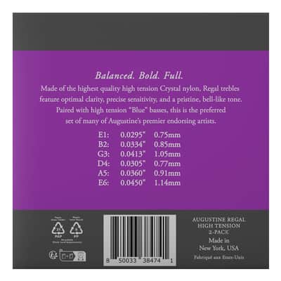 3 Pack ~ Augustine ARBL Regal Blue String Set image 2