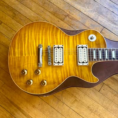 Gibson Custom Shop R9 - 8.4 lb, Rare Hard Rock Maple Top! - Special Order, w/ OHSC + CoA - Lemon Burst, Creamtone A3 Pickups, 2012, '59 Les Paul Reissue image 3