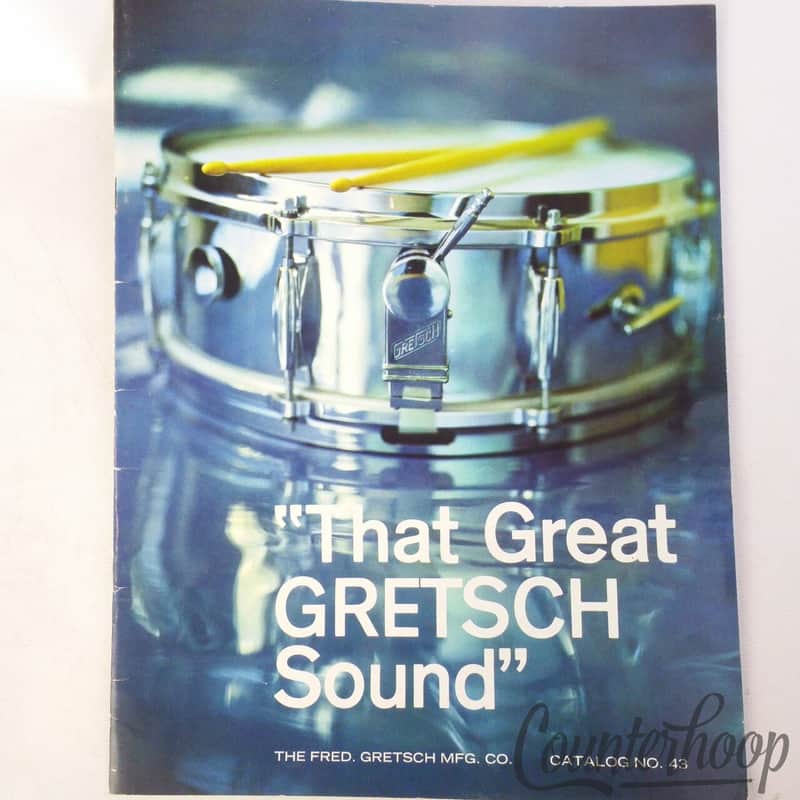 Gretsch Catalog No.43 1966 Tangerine,Burgundy Sparkle Zildjian K Istanbul Cymbal image 1