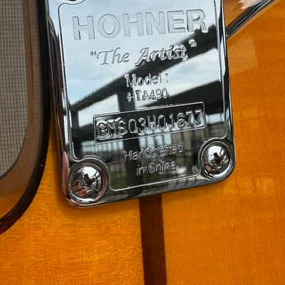 Hohner HTA-490 The Artist Prince Guitar 2008 Limited Edition Excellent Condition image 6