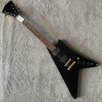 Custom Black Electric Guitar, Mahogany Body, Maple Neck, Rosewood Fingerboard image 2