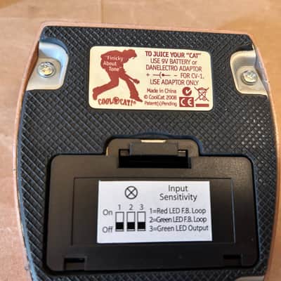 Danelectro Cool Cat Fuzz 2010s - Orange Very Good Condition 2nd Version V2 True Bypass NOS Mint in box with all papers image 10