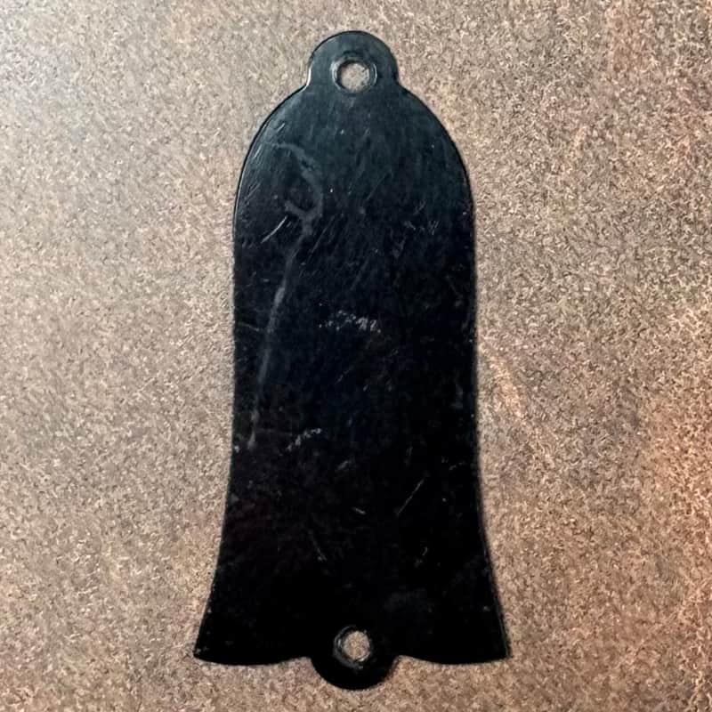 1950s - 1960s Gibson Truss Rod Cover Vintage Black Single Ply For Les Paul JR ES 125 150 175 225! image 1
