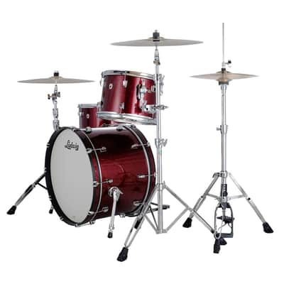 Ludwig NeuSonic Drum Kit Shell Pack, Merlot Super Sparkle FAB Format image 3