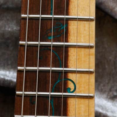 GB Liuteria Boutique guitar Ergal 6 string illuminated resin image 11