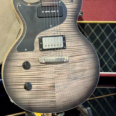 Nik Huber LEFT HANDED  KRAUSTER II “ Custom Shop” KORINA &  Super Flame Top  2016  Charcoal Black image 9