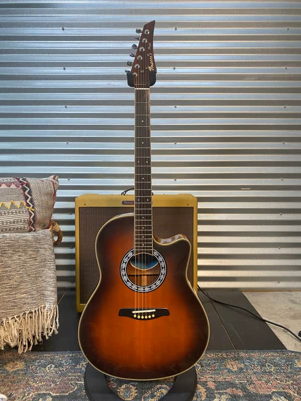 Morris PA-60 SB Sunburst - Acoustic Electric Guitar - Made In