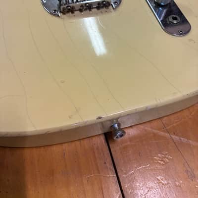 Used 1970s National Telecaster Copy Rosewood Fingerboard Vintage White image 3