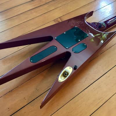2010 ESP Edwards Izumi Ochiai Aion Flying W Electric Guitar Red Maroon Vermillion Original Case OHSC Extremely Rare image 14