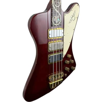 Gibson Thunderbird II Bass 1964 – Alembic Custom 1976 – Tree of Life – Ember Red image 2