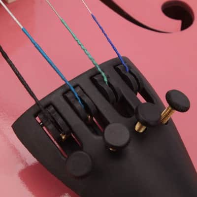 Pink 4/4 Full Size Acoustic Violin Beginner Student Fiddle Set w/ Case Bow & Rosin image 2