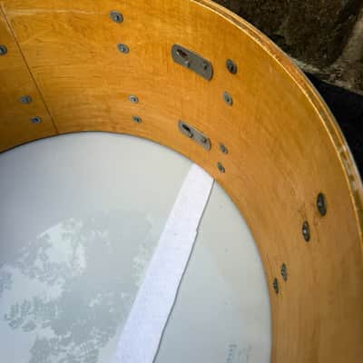 RARE Slingerland 70's 5ply 26 x 14 Bass Drum in WMP White Marine Pearl! image 12