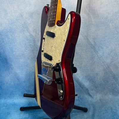 2004 Fender MG-73 Competition Mustang Old Candy Apple Red, CIJ image 10
