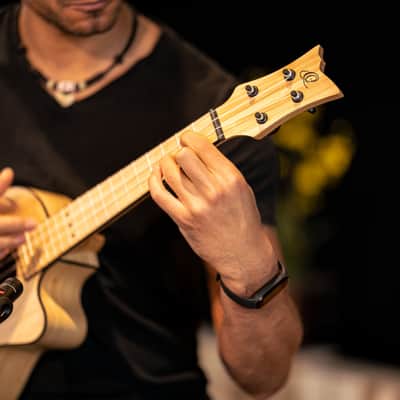 Ortega RUNAB-TE Bamboo Series Solid Bamboo Top & Neck 4-String Tenor Acoustic-Electric Ukulele w/Gig Bag image 18