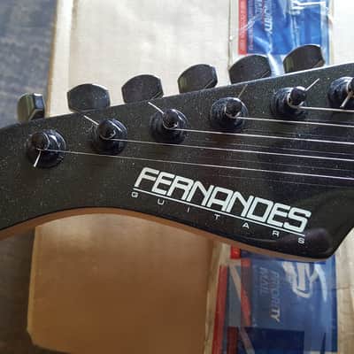 Fernandes Revolver Pro Sustainer  2004 Metallic Black LEFT Handed image 2