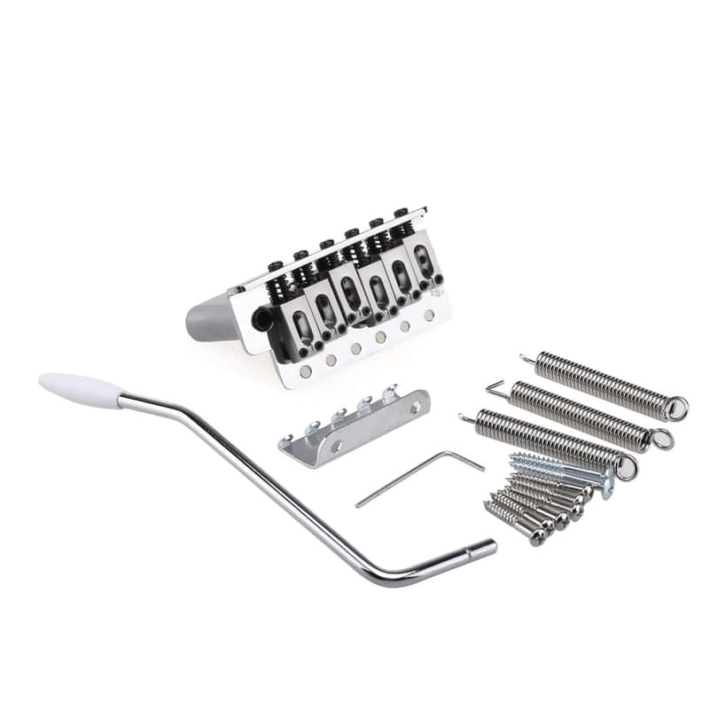 Wilkinson 54mm(2-1/8th) Full Block Strat Tremolo Bridge Chrome image 1