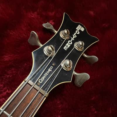 c.1980s Polytone Contempo Bass MIJ Vintage Bass Double Cut “Black” image 3