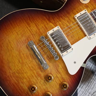 2012 Gibson Custom Shop Les Paul Pro Electric Guitar Figured Purple Sunburst + COA OHSC image 5