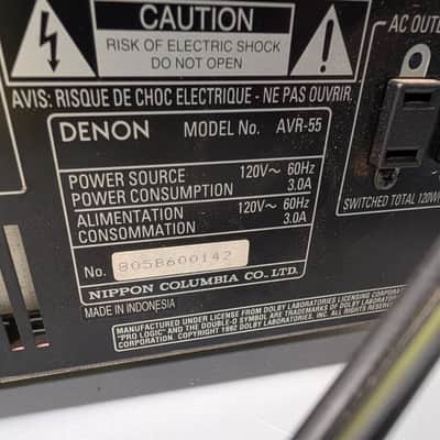 Denon AVR-55 Receiver HiFi Stereo Vintage Home Audio Phono 5.1 Channel Theater image 6