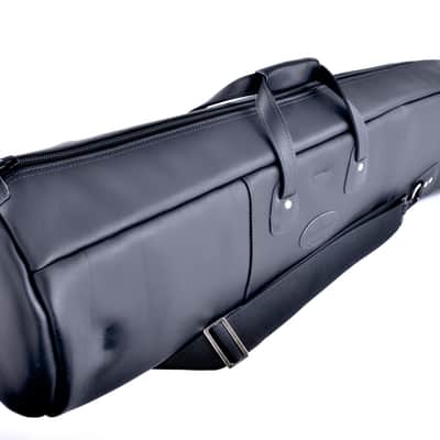 Trombone Gig Bag - Bass Trombone Bb/F/D 10.5" Bell - Leather - Glenn Cronkhite image 3