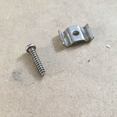 Luthier Parts Butterfly String Retainer Natural Relic Mounting Screw Chrome Electric Guitar Parts image 3
