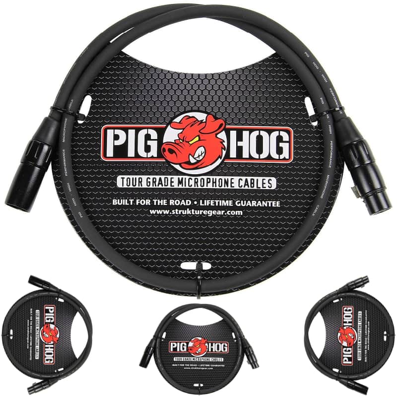 Pig Hog PHM3 8mm Tour Grade Microphone XLR Cable 3ft - New image 1