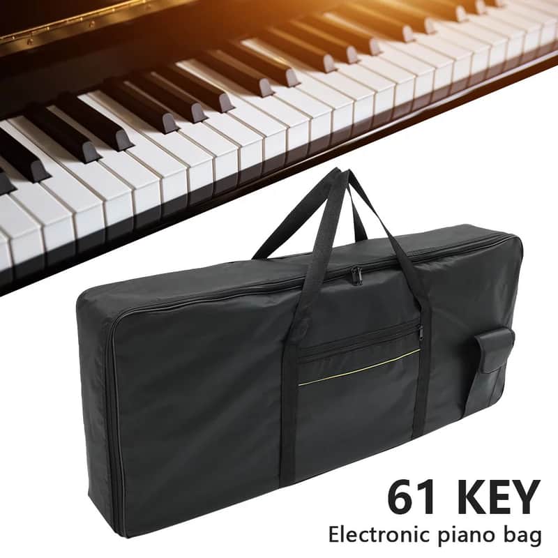 New Black 61 Key Keyboard Gig Bag Case Portable Durable Keyboard Piano Waterproof 600D Oxford Cloth Carrying Handle image 1