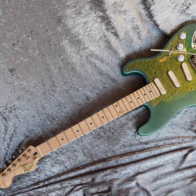 GB Liuteria Traditional Strato VegaTrem - strat style – Tamo Green image 11