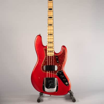 Fender Custom Shop 1968 Jazz Bass Journeyman Relic Mn Aged Candy Apple Red 2022 - Aged Candy Apple Red image 2