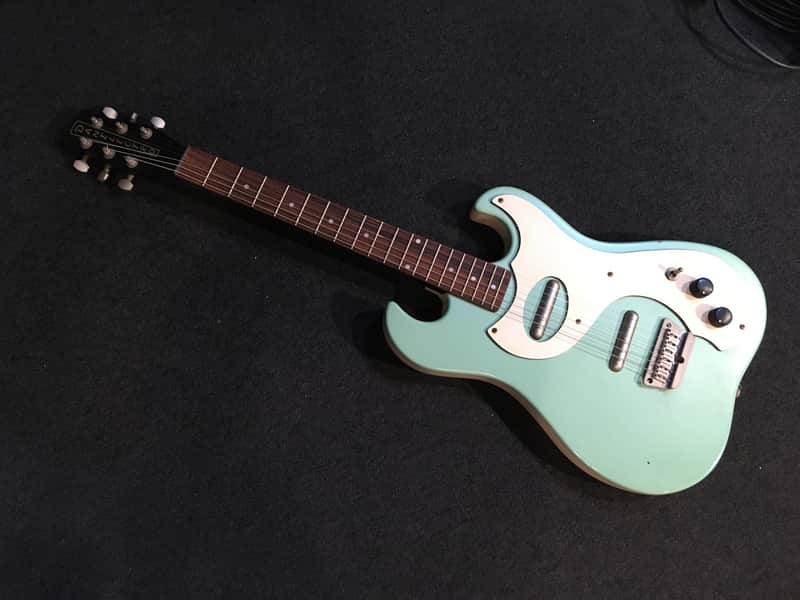 No.050426 DANELECTRO Double Cutaway Mint Green Very Good image 1