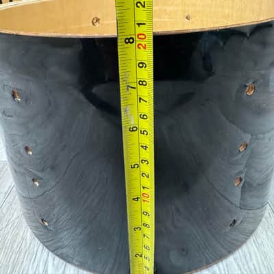 Vintage 12”x8” Tom Drum Shell Bare Wood #OM13 image 3