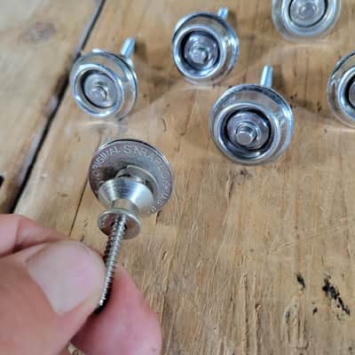 Dunlop Straplocks 3 complete pair - Nickel image 4