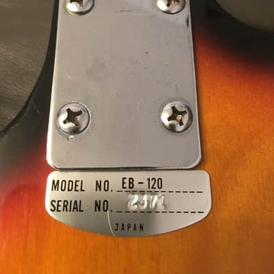 Teisco EB120 1960s Sunburst image 3