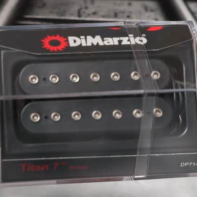 DiMarzio DP714BK Titan 7 String Bridge Humbucker - Black / Nickel Pole Pieces