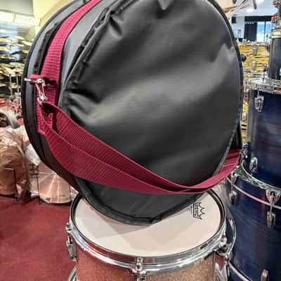 ~NEW!~ Bentley's Drum Shop Custom 5.5x14 Snare Drum Bag with Deep Merlot Rugged Straps (Made in the USA!) image 3