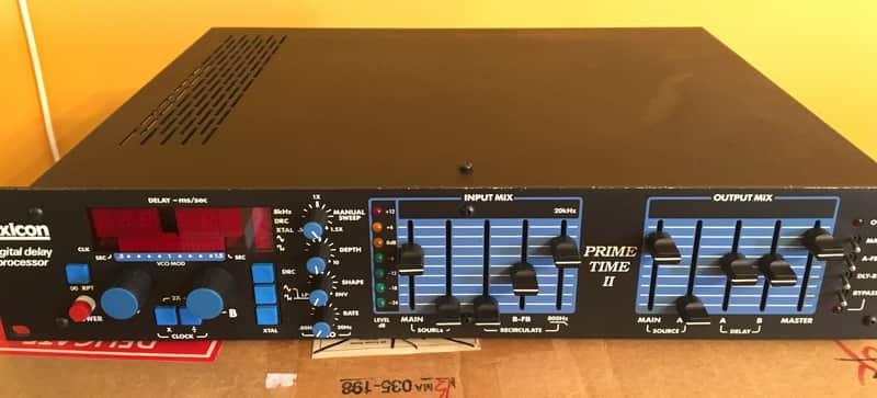 Lexicon Prime Time II Model 95 Digital Delay Processor 1980s - Black image 1