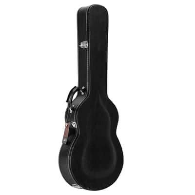 Glarry High-End Fine-Grain PU Leather Hard Case for 335 Style Semi-Hollow & Hollowbody Electric Guitar 2020s - Black image 21