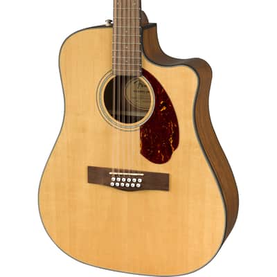 Fender CD-140SCE 12-String Acoustic Electric Guitar -Walnut Fingerboard, Natural image 1